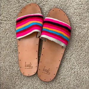Beek leather slide sandals